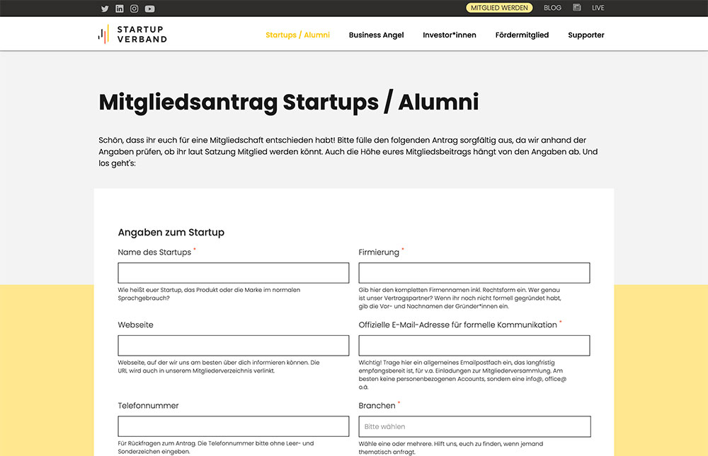 Von Papier zu Prozess: Mitgliedsanträge digitalisiert